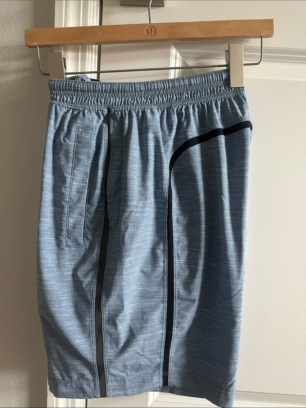 Men's Light Blue lululemon pace breaker 9” Athletic Shorts with luxtreme liner